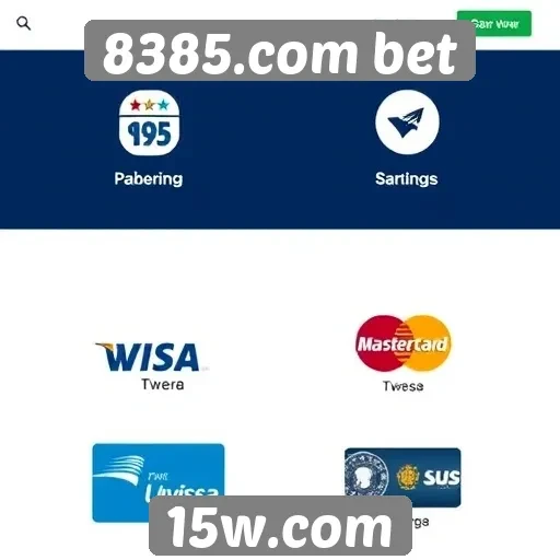 Métodos de pagamento disponíveis em 8385.com bet